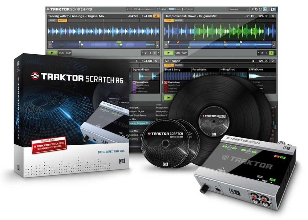 Native Instruments TRAKTOR SCRATCH A6 digital vinyl system Native Instruments TRAKTOR SCRATCH A6 digital vinyl system