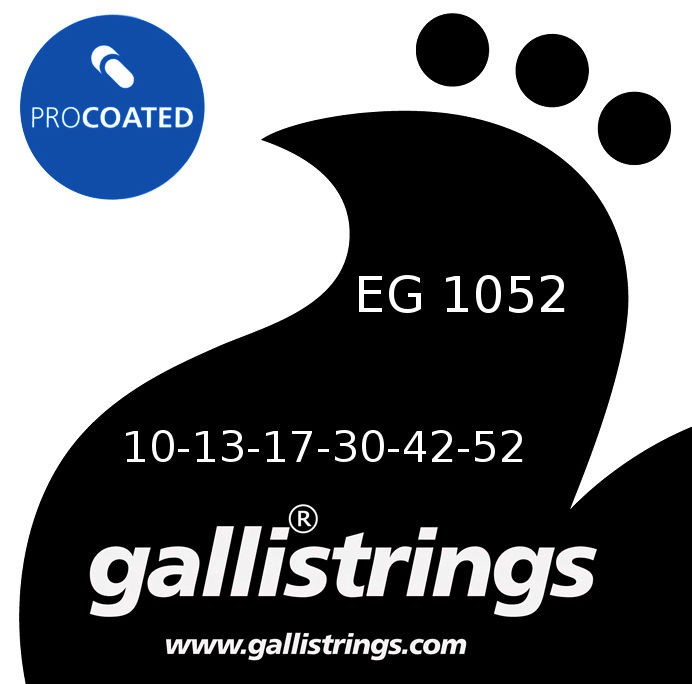 Galli EG1052 Custom Nickel Coated - struny powlekane do gitary elektrycznej