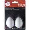 Stagg EGG 2 WH - shakery plastikowe białe