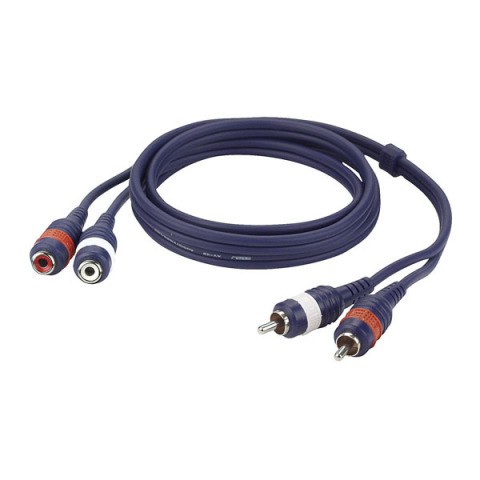 DAP Audio FL27 - 2 RCA Male L/R 2 RCA Female L/R 1,5m - kabel DAP Audio FL27 - 2 RCA Male L/R 2 RCA Female L/R 1,5m - kabel