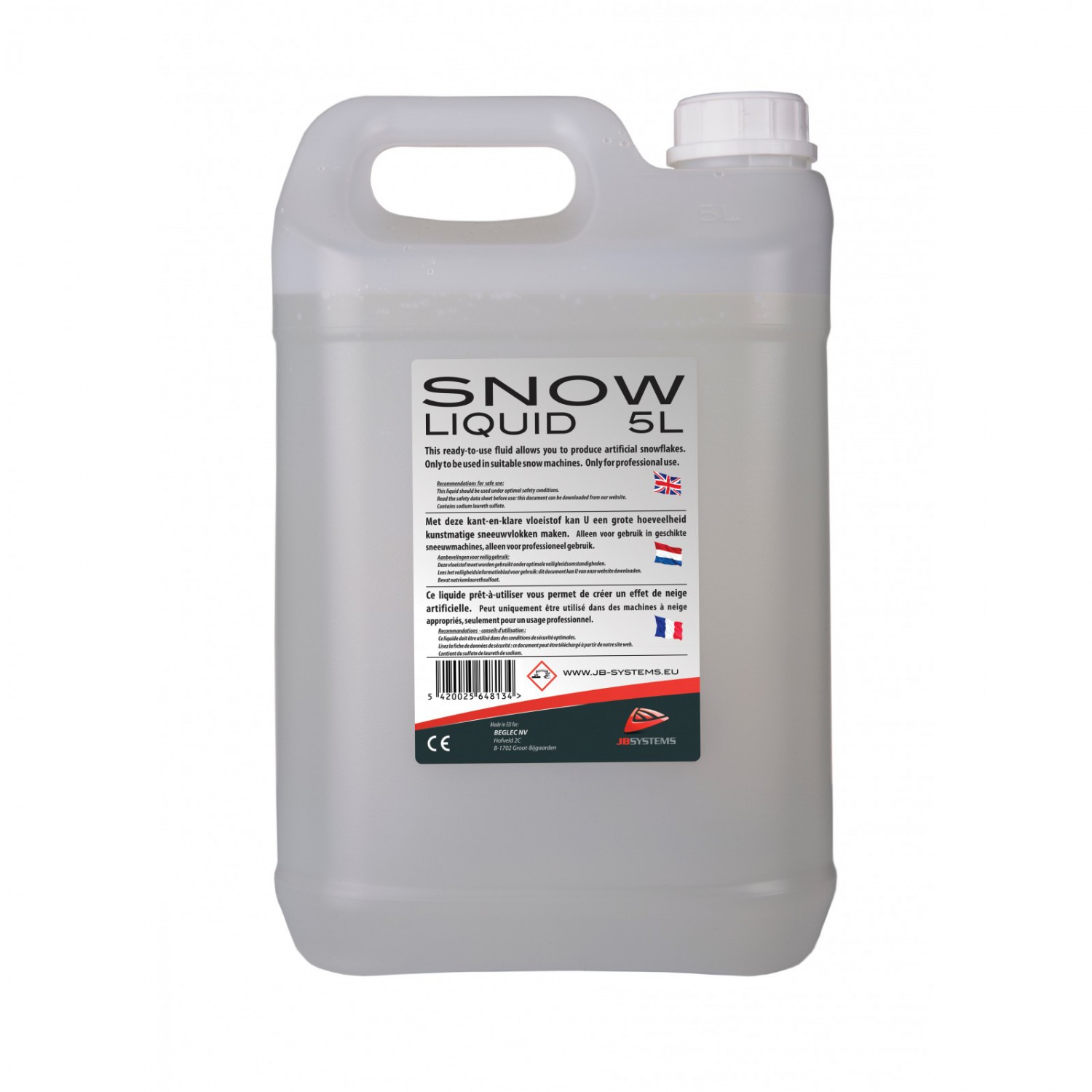 JB Systems SNOW LIQUID 5L - płyn do wytwornicy śniegu