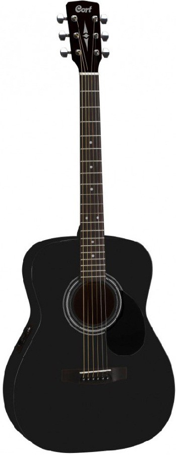 CORT AF510 E W/BAG BKS - gitara elektro-akustyczna