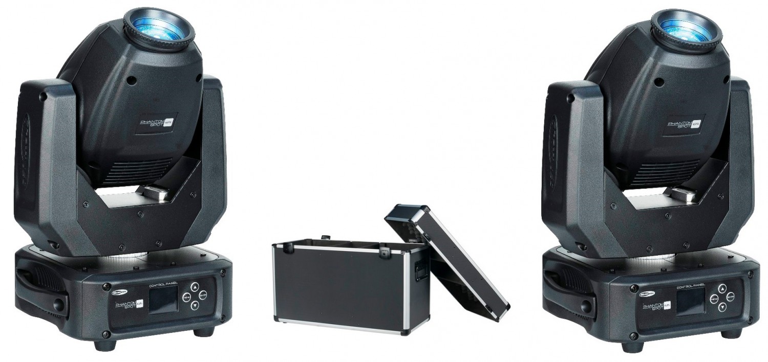 Showtec 2x Phantom 65 Spot - zestaw głowic ruchomych Showtec 2x Phantom 65 Spot - zestaw głowic ruchomych