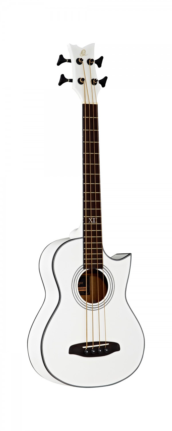 Ortega D-Walker-WH - gitara basowa akustyczna