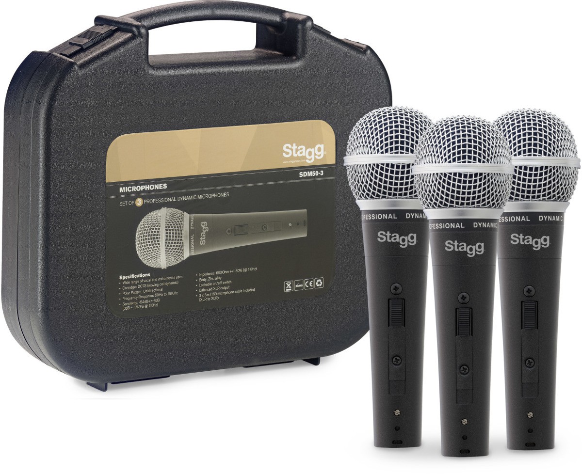 Stagg SSDM50-3 - zestaw mikrofonowy