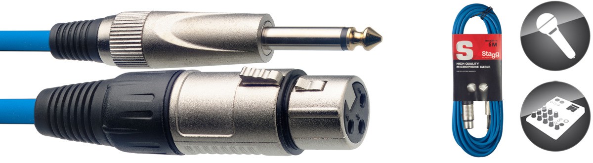 Stagg SMC6XP CBL - kabel mikrofonowy 6m Stagg SMC6XP CBL - kabel mikrofonowy 6m