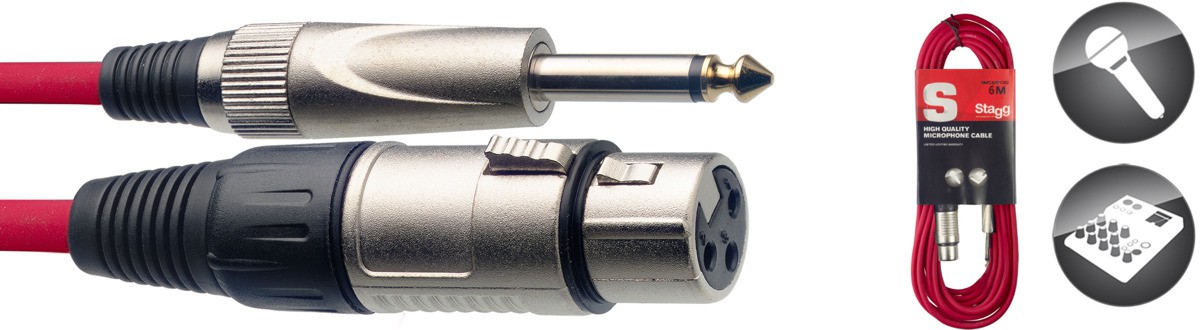 Stagg SMC6XP CRD - kabel mikrofonowy 6m Stagg SMC6XP CRD - kabel mikrofonowy 6m