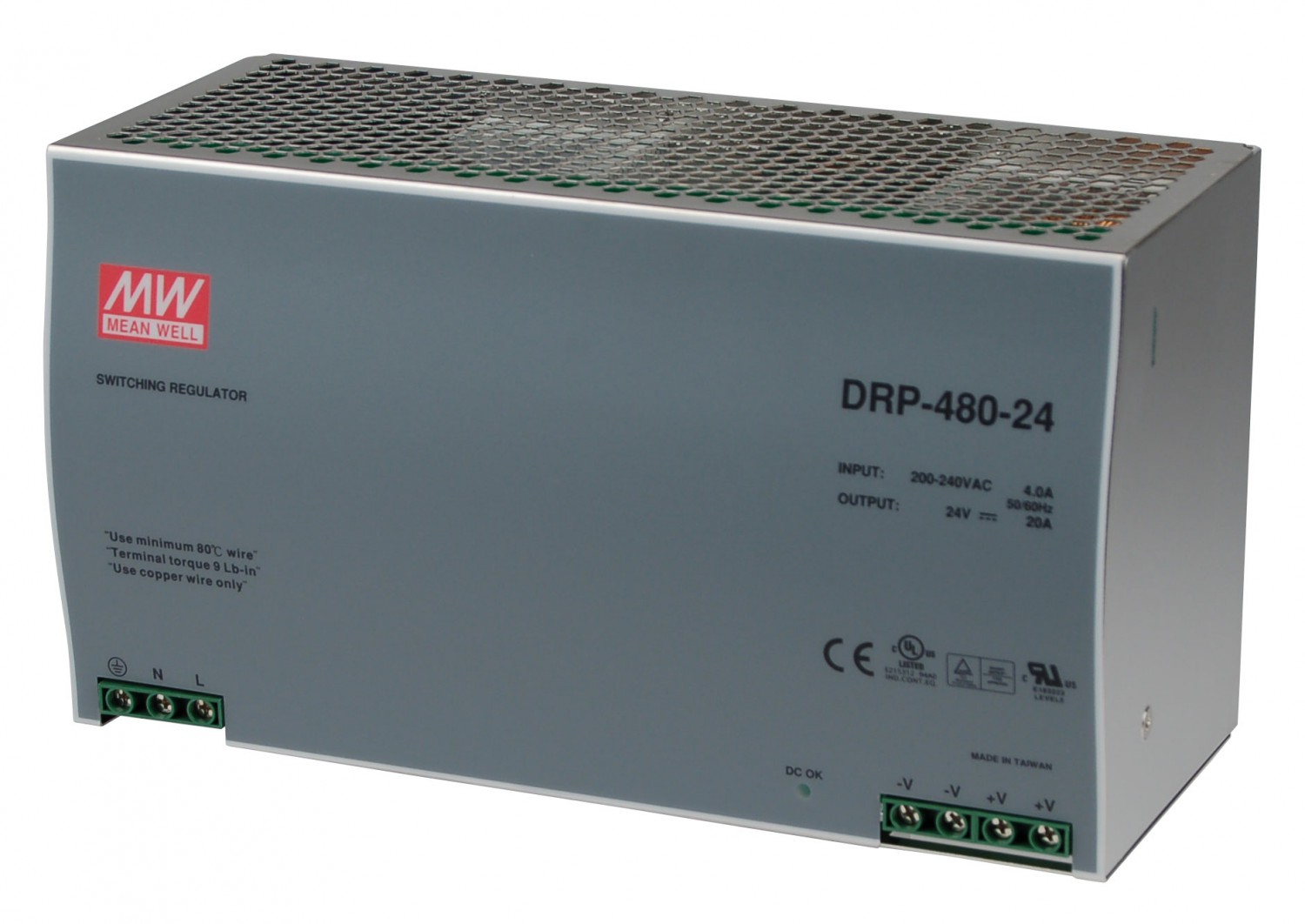 CONTEST DRP480-24 - Zasilacz MW 480 W CONTEST DRP480-24 - Zasilacz MW 480 W