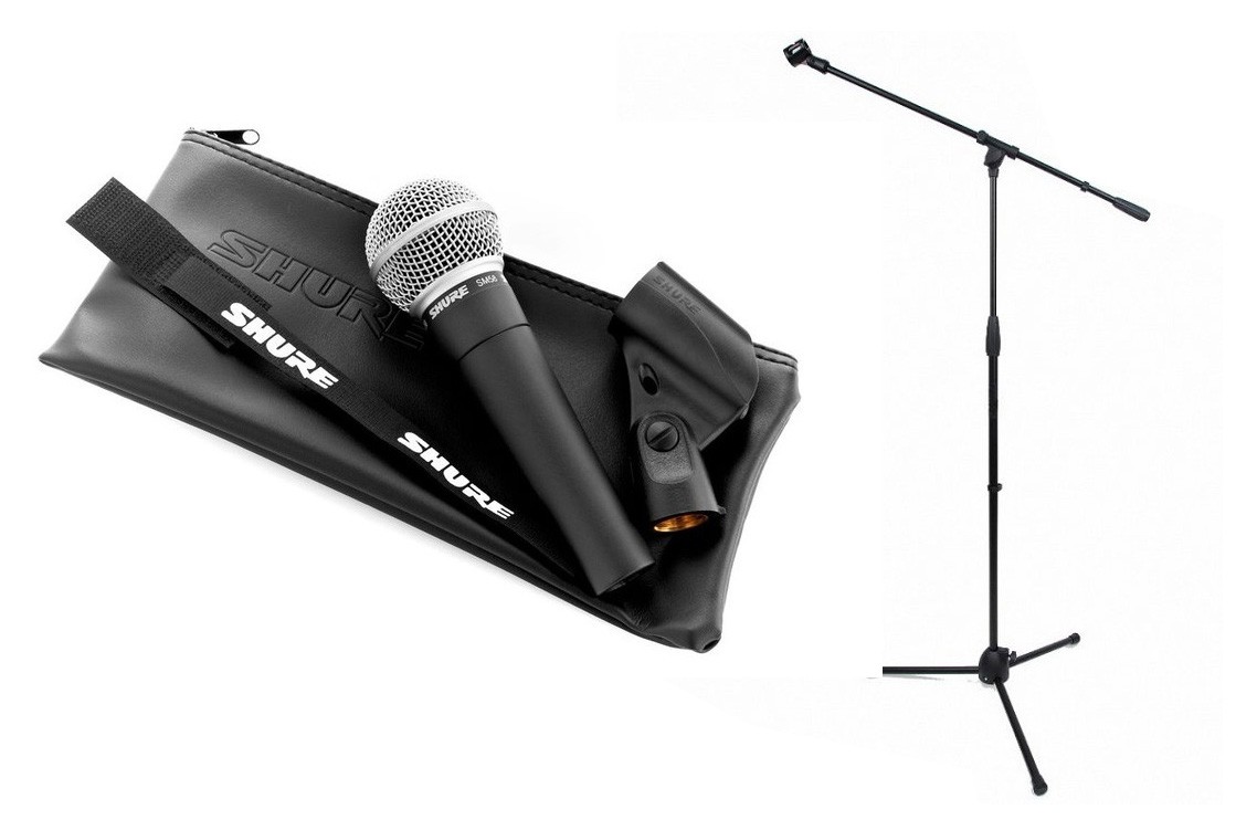 Shure SM 58 LCE - mikrofon dynamiczny + statyw