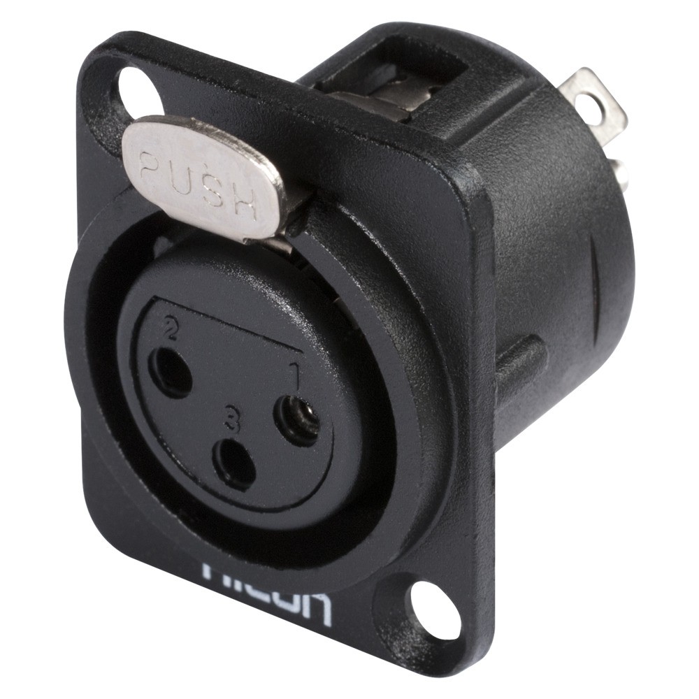 Hicon HI-X3DFM - wtyk XLR do montażu Hicon HI-X3DFM - wtyk XLR do montażu