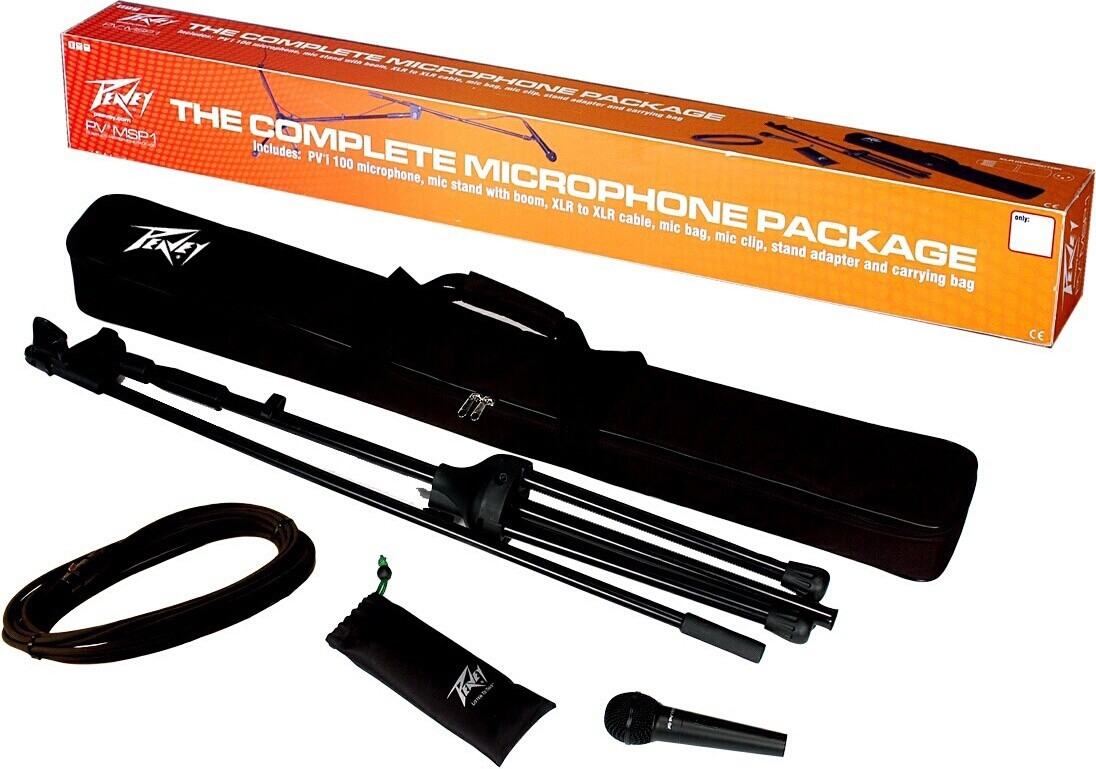 PEAVEY PV MSP-1 XLR mikrofon kabel statyw etui PEAVEY PV MSP-1 XLR mikrofon kabel statyw etui
