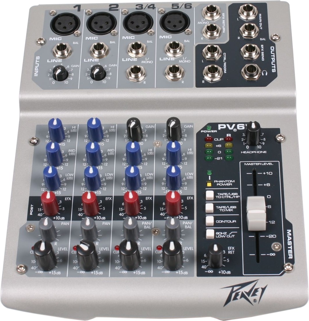 PEAVEY PV 6 USB - mikser audio USB