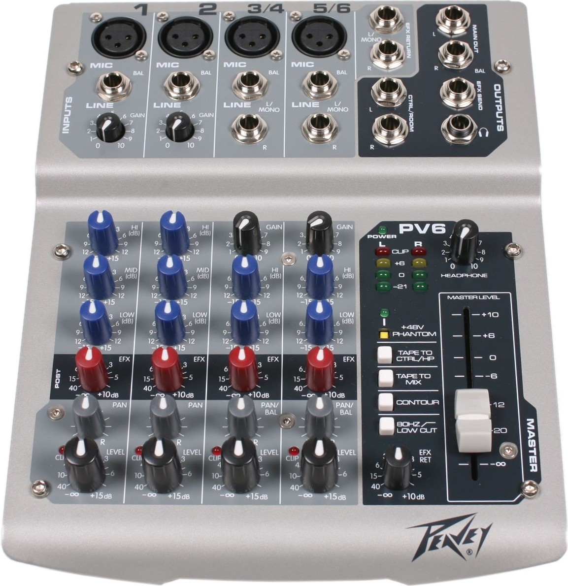 Peavey PV6 - mikser audio Peavey PV6 - mikser audio