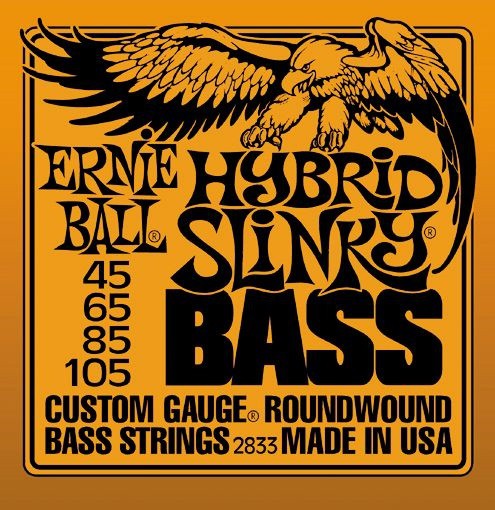 ERNIE BALL EB 2833 seria NICKEL WOUND BASS - Zestaw 4 strun do gitary basowej ERNIE BALL EB 2833 - Zestaw 4 strun do gitary basowej
