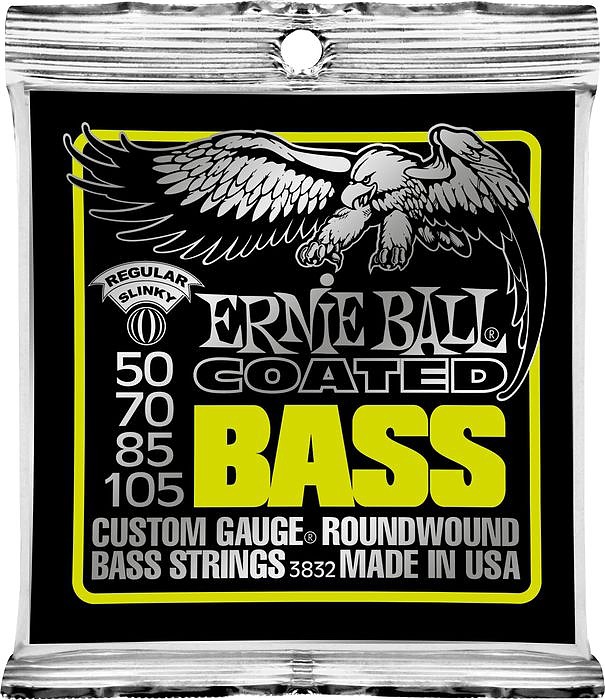 ERNIE BALL EB 3832 seria COATED BASS - Zestaw 4 strun do gitary basowej