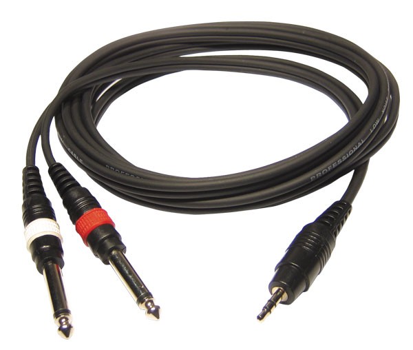 HILEC CL-31/1,5 - kabel stereo mjack - 2xjack (1,5m)