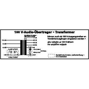 Monacor TR-1010LC - trasformator 100V audio