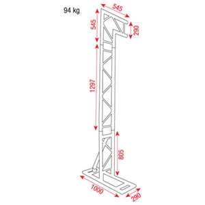 Showtec MOBILE DJ TRUSS STAND - konstrukcja sceniczna