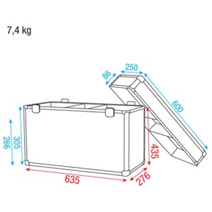 Showtec Case for 2x Phantom 25/50/65 - kufer na sprzęt