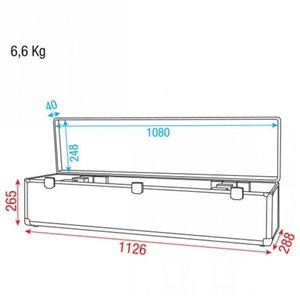 SHOWTEC CASE NA 4 x LED BAR 95-110 cm