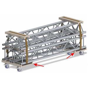 BRITEQ BT-TRUSS 29 TROLLEY BASE - ruchoma podstawa do transportu kratownic