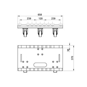 BRITEQ BT-TRUSS 29 TROLLEY BASE - ruchoma podstawa do transportu kratownic