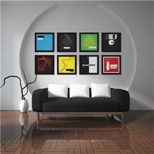 Glorious Vinyl Frame Set black - ramka na płytę winylową (3szt)