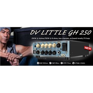 DV Mark LITTLE GH 250 - 250W 4OHM/150W 8OHM - głowa gitarowa