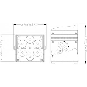 JB Systems ACCU COLOR-BLACK - reflektor LED