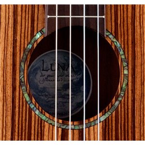 Luna High Tide Baritone Zebra - elektryczne ukulele barytonowe
