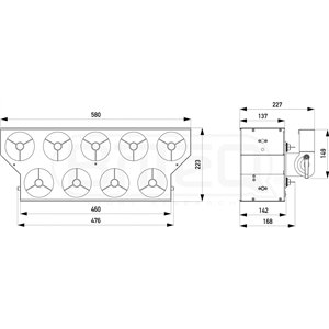 Briteq BT-NONABEAM - panel LED