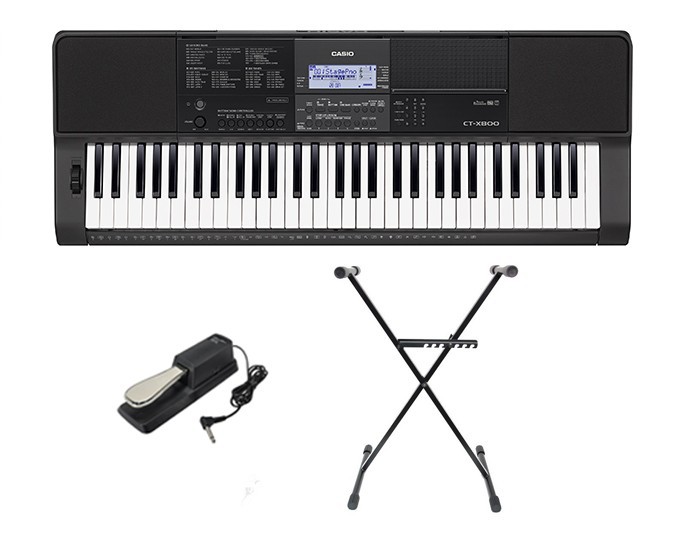 Casio CT-X800 - keyboard + statyw + pedał