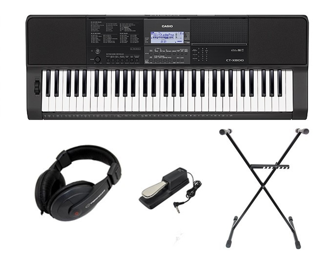 Casio CT-X800 - keyboard + statyw + pedał + słuchawki