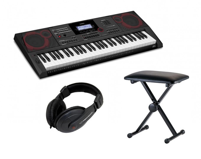 Casio CT-X5000 - keyboard + ława + słuchawki
