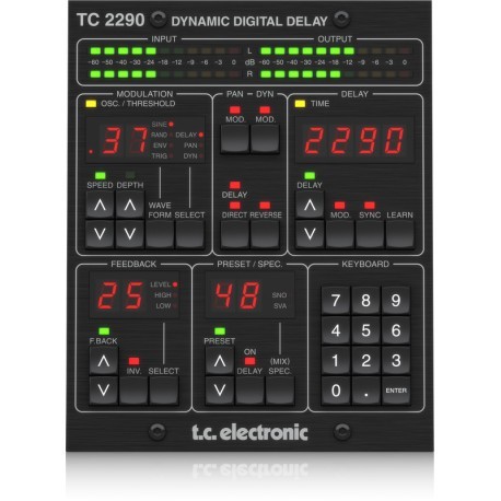 TC Electronic TC2290-DT - Legendarne echo cyfrowe w postaci wtyczki wraz z interfejsem biurkowym TC Electronic TC2290-DT - Legendarne echo cyfrowe w postaci wtyczki wraz z interfejsem biurkowym