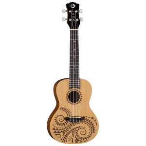 Luna Uke Tattoo Spruce Concert - ukulele koncertowe