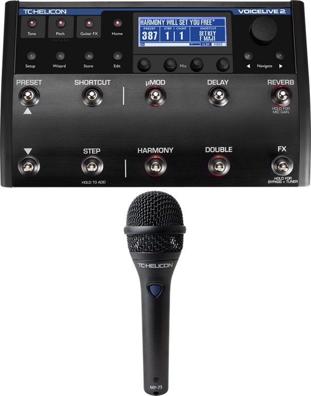 Zestaw TC-Helicon VoiceLive 2 i mikrofon MP-75