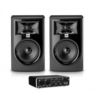 JBL 2x 305P MKII + Behringer UMC202HD - zestaw