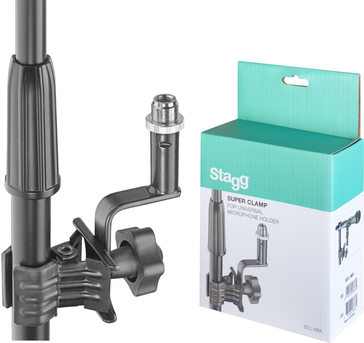 Stagg SCL-MIA - uchwyt na mikrofon z zaciskiem Stagg SCL-MIA - uchwyt na mikrofon z zaciskiem