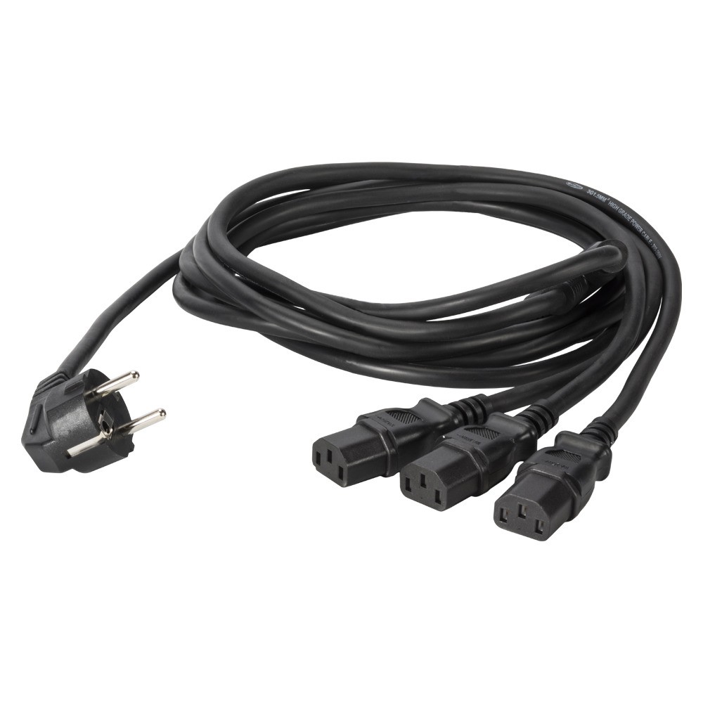 Sommer KGWB3-0180-SW - kabel zasilający IEC 1,8m, potrójny Sommer KGWB3-0180-SW - kabel zasilający IEC 1,8m, potrójny