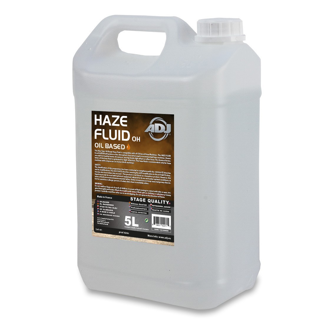 ADJ ADJ Haze Fluid oil based 5l - płyn do wytwornicy mgły