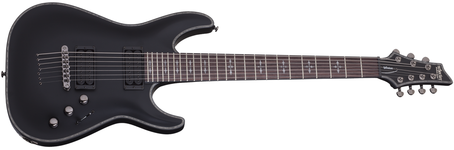 Schecter Hellraiser C7 PASSIVE SBK - gitara elektryczna