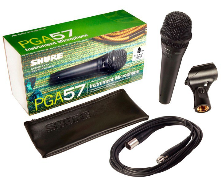 Shure PGA57-XLR
 - mikrofon dynamiczny instrumentalny