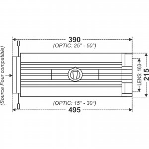 Briteq BT-PROFILE160/OPTIC 25-50 - optyka do reflektora profilowego