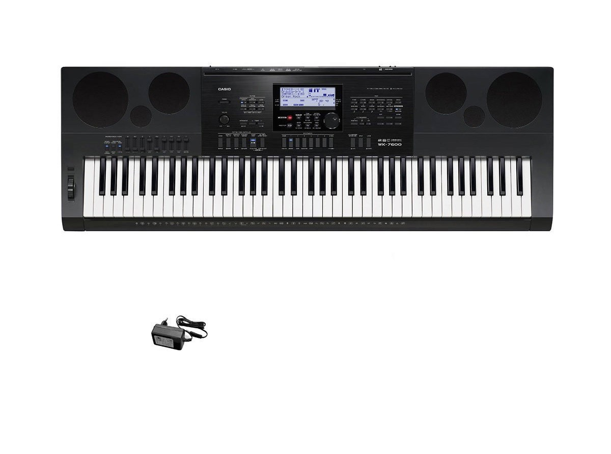Casio WK-7600 - keyboard + zasilacz