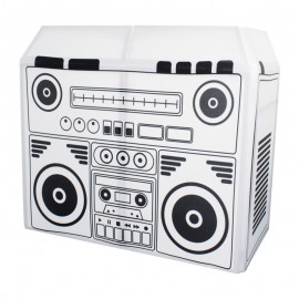 Equuinox DJ Booth Boom Box Design Lycra - tkanina na parawan dj - boom box
