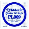 D'ADDARIO PL009 - struna do gitary akustycznej, elektrycznej