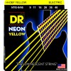 DR NEON Hi-Def Yellow - NYE- 9/46 - struny do gitary elektrycznej Set, Heavy & Light, .009-.046