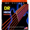 DR NEON Hi-Def Orange - NOE-10 - struny do gitary elektrycznej Set, Medium, .010-.046