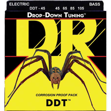DR DDT-45 - DROP-DOWN TUNING - Bass String Set, 4-String, Medium, .045-.105